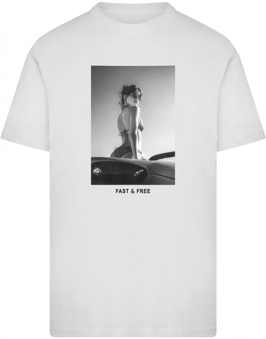Тениска Fast & Free Tee white XXL