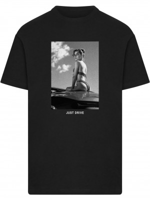 Тениска Just Drive Tee black XXL