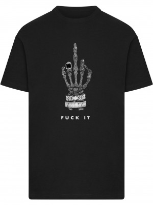 Тениска Skull Hand F*ck It Tee black XXL