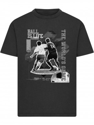 Тениска Ball Is Life Vintage Heavy Loose Tee black XXS