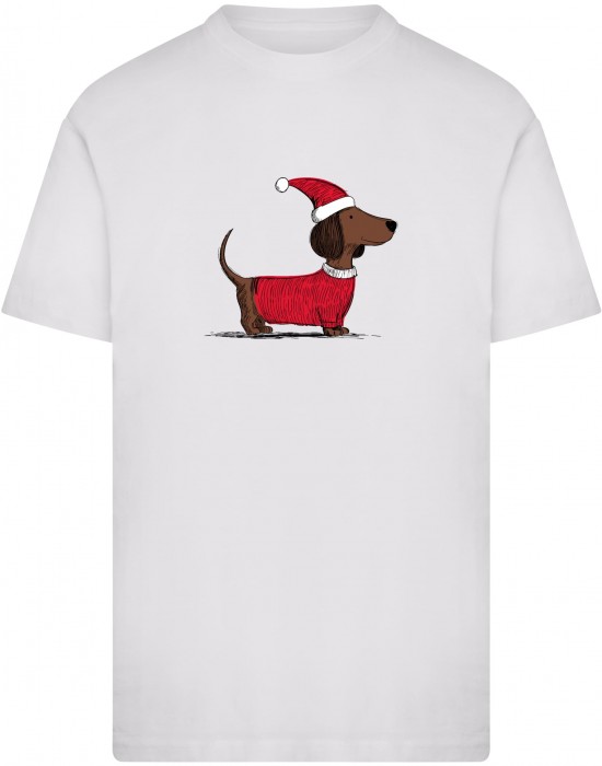 Тениска Christmas Dackel Tee white XXL
