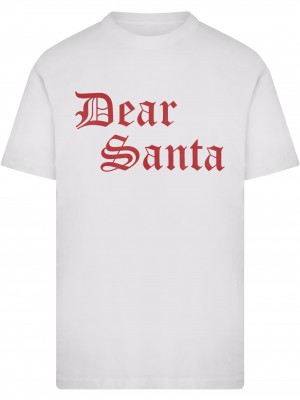 Тениска Dear Santa Tee white XXL