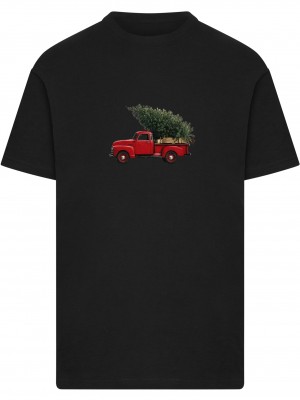 Тениска Christmas Tree Pickup Tee black XXL