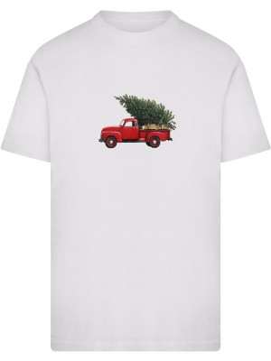 Тениска Christmas Tree Pickup Tee white XXL