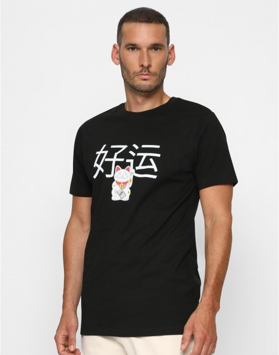 Тениска Waving Cat Tee black XS