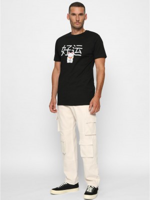 Тениска Waving Cat Tee black XS