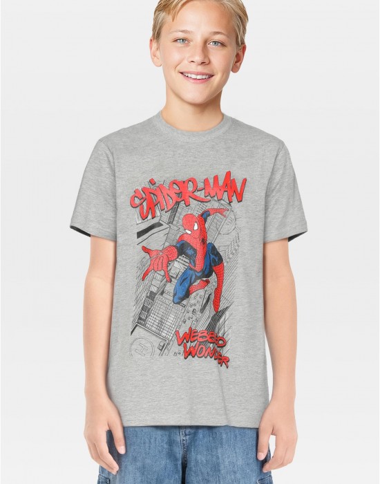 Детска тениска Kids Spiderman Comic Tee heather grey 158/164