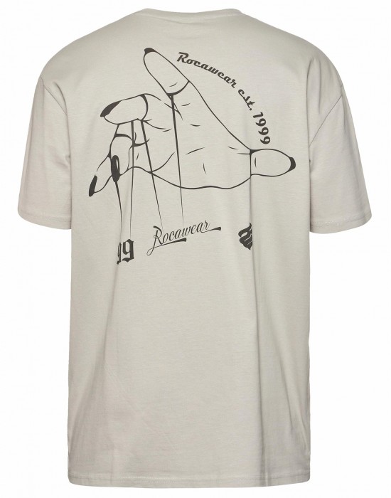 Тениска Rocawear Hand T-Shirt lightasphalt XXL