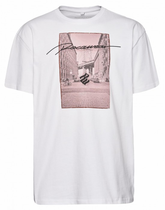 Тениска Rocawear Bushwick T-Shirt white XXL
