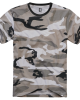 Мъжка изчистена тениска в сив камуфлаж Brandit urban