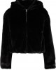 Суичър Ladies Full Zip Faux Fur Hoodie black XS