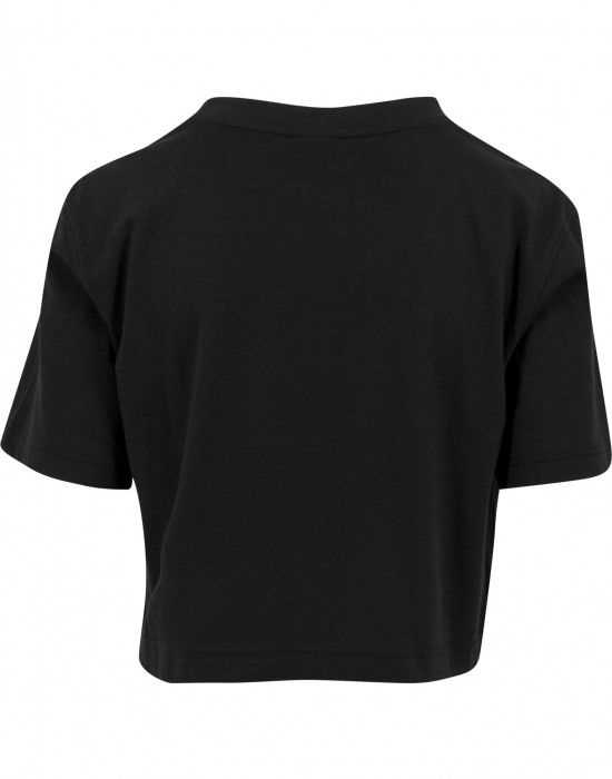 Дамска къса и широка тениска в черно Oversized Urban Classics