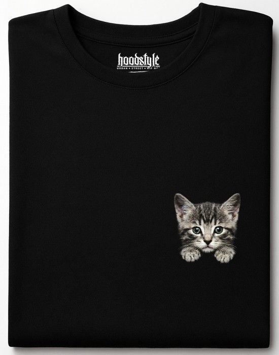 Коте в джоб тениска