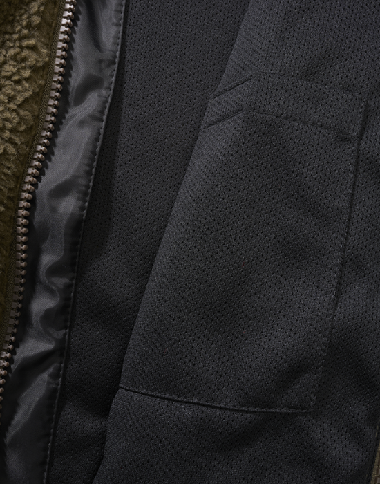 Дамско масленозелено пухкаво яке Brandit Teddyfleecejacket