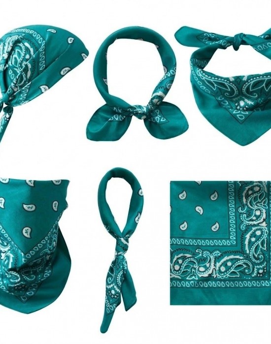 Кърпа за глава бандана HoodStyle Bandana в тюркоазено зелен цвят