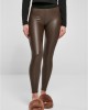 Дамски кожен клин в кафяв цвят Urban Classics Ladies Faux Leggings