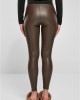 Дамски кожен клин в кафяв цвят Urban Classics Ladies Faux Leggings