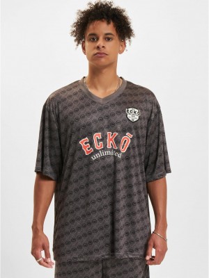 Тениска Ecko Unltd. Logo Mania T-Shirts anthra/black XXL