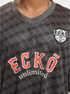 Тениска Ecko Unltd. Logo Mania T-Shirts anthra/black XXL