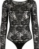 Дамско дантелено боди в черен цвят Urban Classics