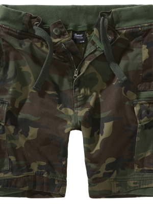 Мъжки къси карго панталони в камуфлажен цвят Packham Vintage woodland