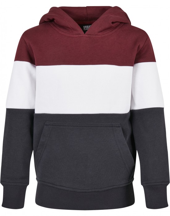 Детски суичър в три цвята Urban Classics 3-Tone 