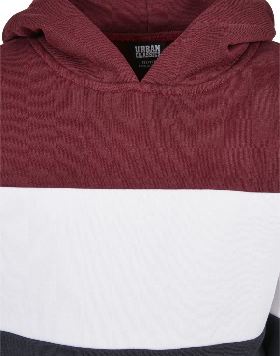 Детски суичър в три цвята Urban Classics 3-Tone 