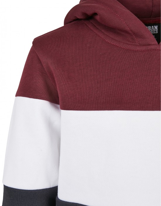 Детски суичър в три цвята Urban Classics 3-Tone 