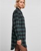 Дамска карирана риза тип рокля Urban Classics Shirt Dress jasper/black