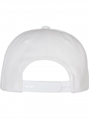 Шапка с козирка YP CLASSICS 5-PANEL PREMIUM CURVED VISOR SNAPBACK CAP white one size