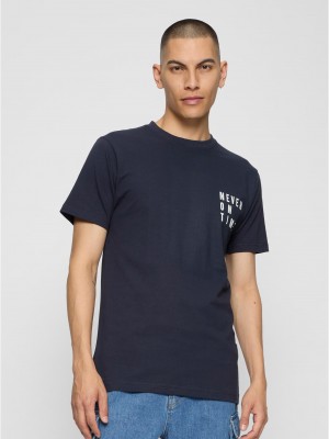 Тениска Never On Time Tee navy XXL