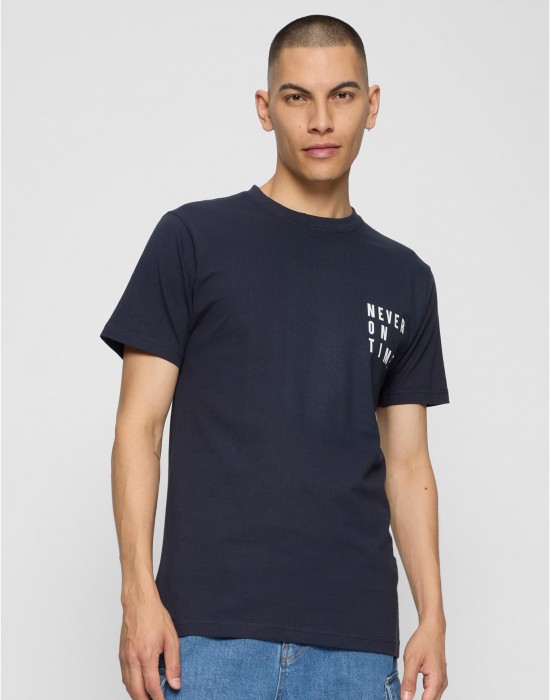Тениска Never On Time Tee navy XXL