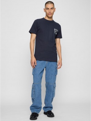 Тениска Never On Time Tee navy XXL