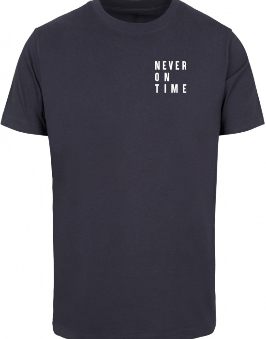 Тениска Never On Time Tee navy XXL