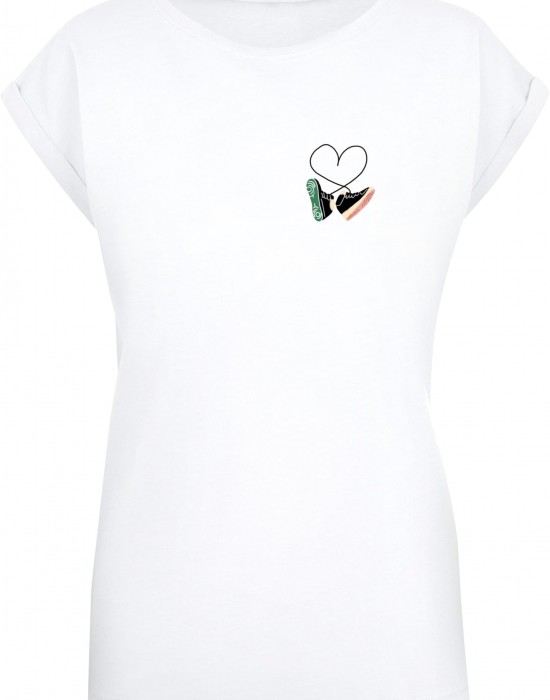 Дамска тениска Ladies Kicks Love Extended Shoulder Tee white XXL