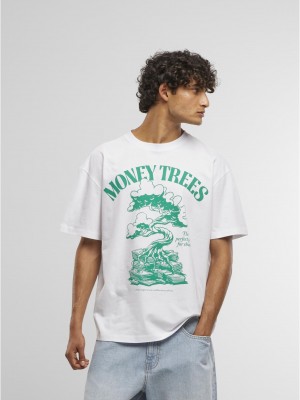 Овърсайз тениска Green Money Trees Oversize Tee white XXL