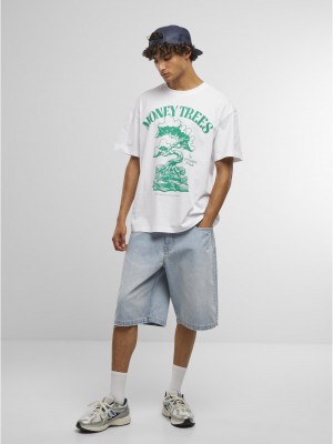 Овърсайз тениска Green Money Trees Oversize Tee white XXL