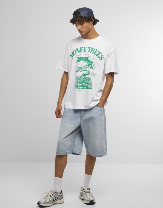 Овърсайз тениска Green Money Trees Oversize Tee white XXL
