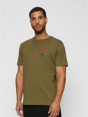 Тениска Rose Tee olive XXL