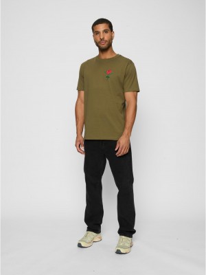 Тениска Rose Tee olive XXL