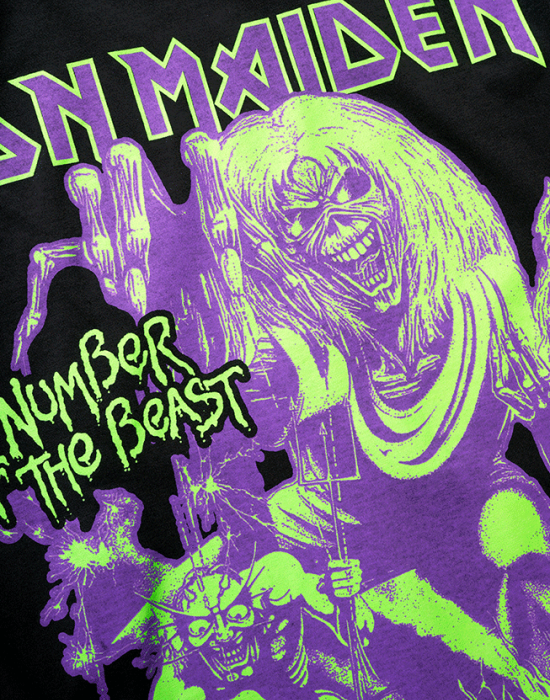 Тениска в черен цвят Iron Maiden Number of the Beast I
