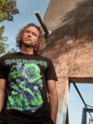 Тениска в черен цвят Iron Maiden Number of the Beast I