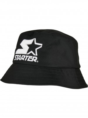 Шапка идиотка в черен цвят Starter Basic Bucket