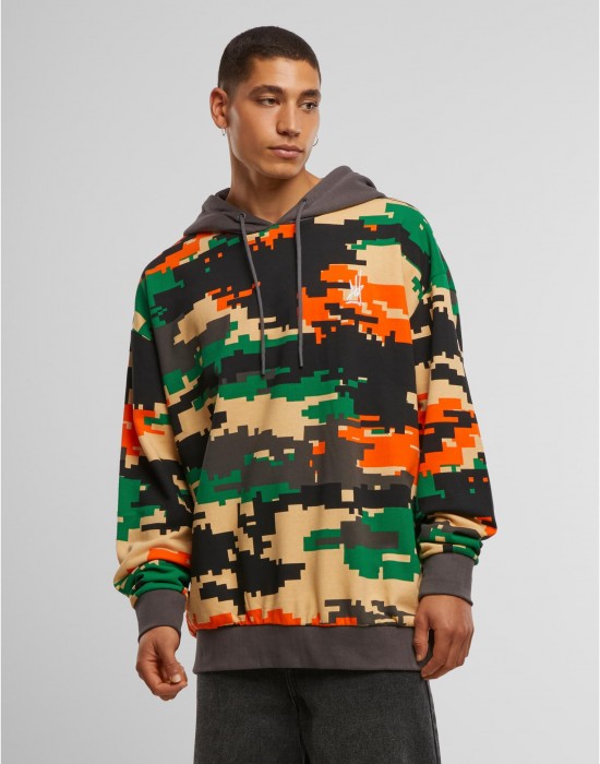 Суичър Dangerous DNGRS Electric Hoodies pixelcamouflage/grey XXL