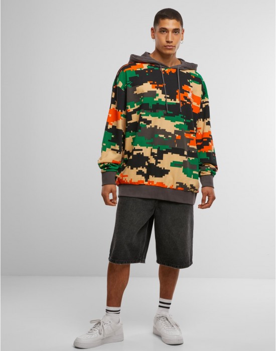 Суичър Dangerous DNGRS Electric Hoodies pixelcamouflage/grey XXL
