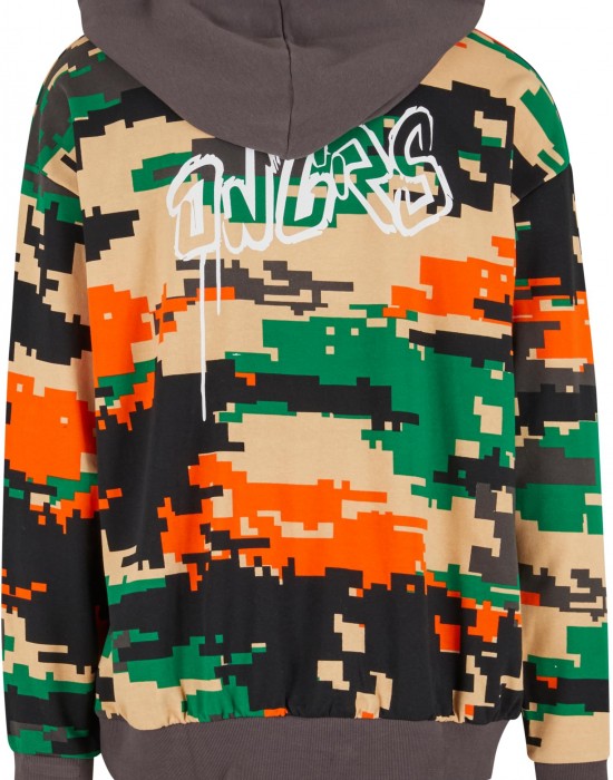 Суичър Dangerous DNGRS Electric Hoodies pixelcamouflage/grey XXL