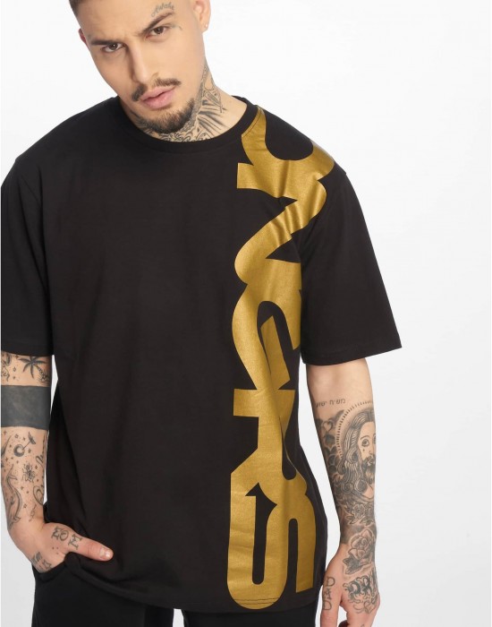 Тениска Dangerous DNGRS Classic T-Shirt black/golden XXL