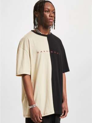 Тениска Dangerous DNGRS Half T-Shirts black/beige XXL