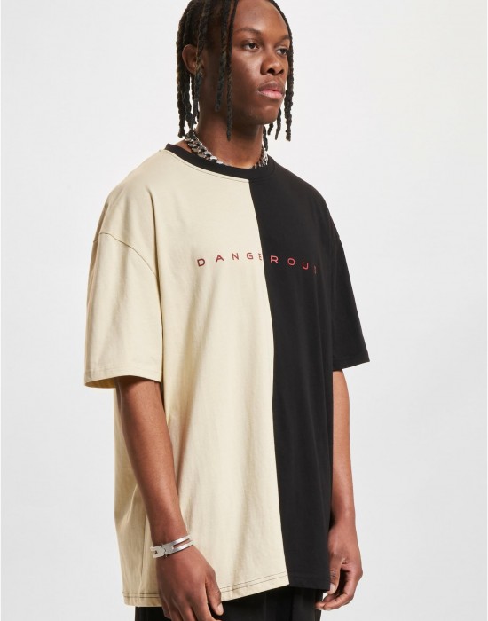 Тениска Dangerous DNGRS Half T-Shirts black/beige XXL