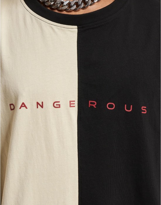 Тениска Dangerous DNGRS Half T-Shirts black/beige XXL